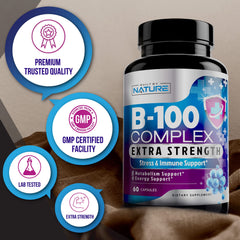 Nutrition facts label for Super B Complex
