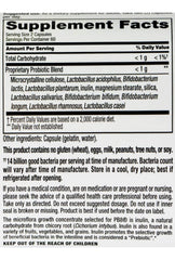 Nutrition Now Pb8 Acidophilus Original bottle – packaging and dosage information