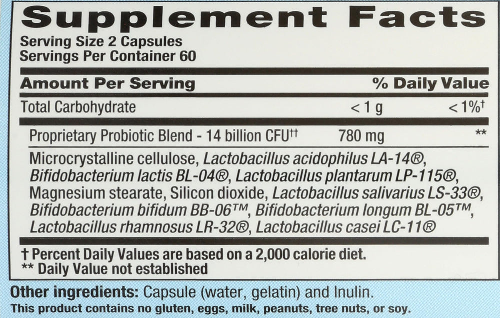 Nutrition Now PB8 Gluten Free Probiotic packaging and bottle