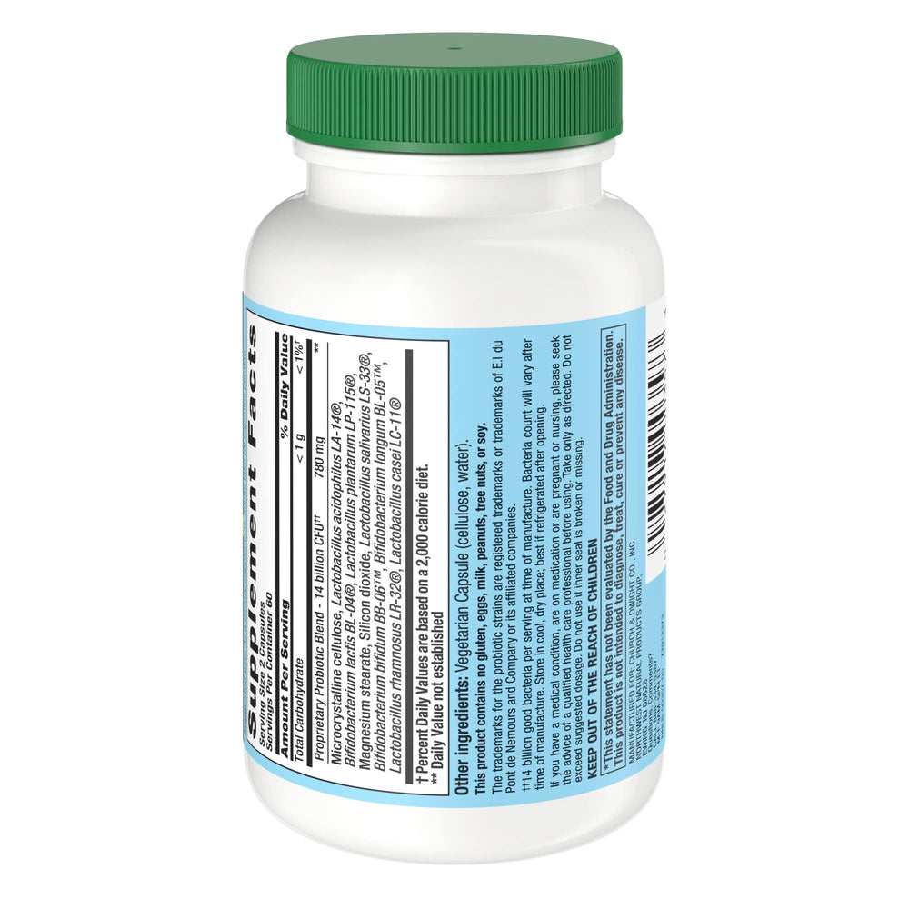 Close-up of Nutrition Now PB 8 Probiotic Acidophilus For Life label