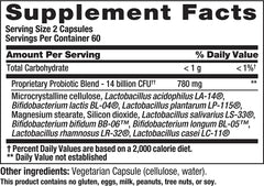 Nutrition Now PB8 vegetarian formula image emphasizes allergen-free probiotic option.