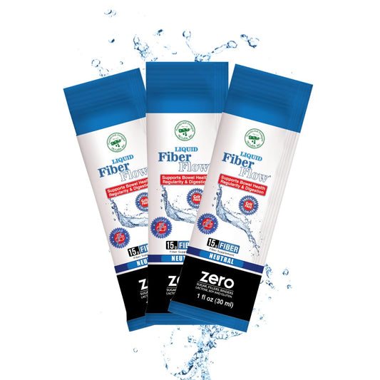 Front view of Nutritional Designs Liquid Fiber Flow bottle