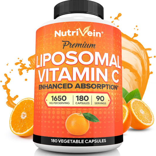 Hero image of Nutrivein Liposomal Vitamin C 1650mg bottle