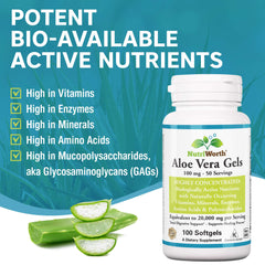Graphic showing aloe vera extract potency 200:1