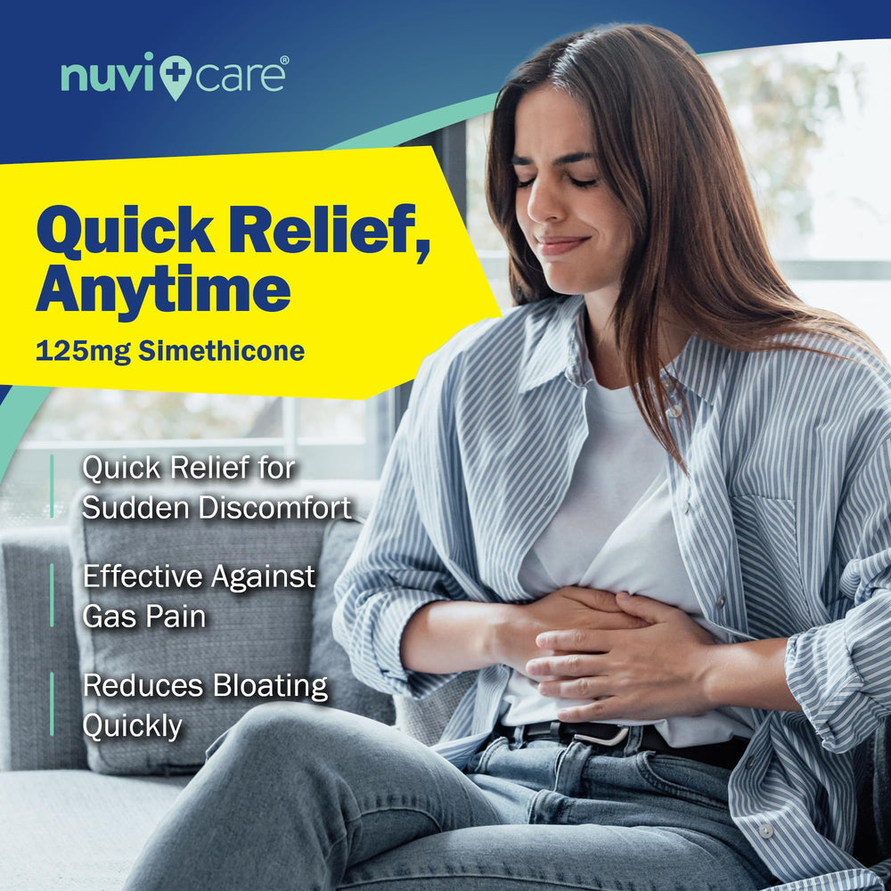 NUVICARE easy-swallow softgels enable quick daily relief.