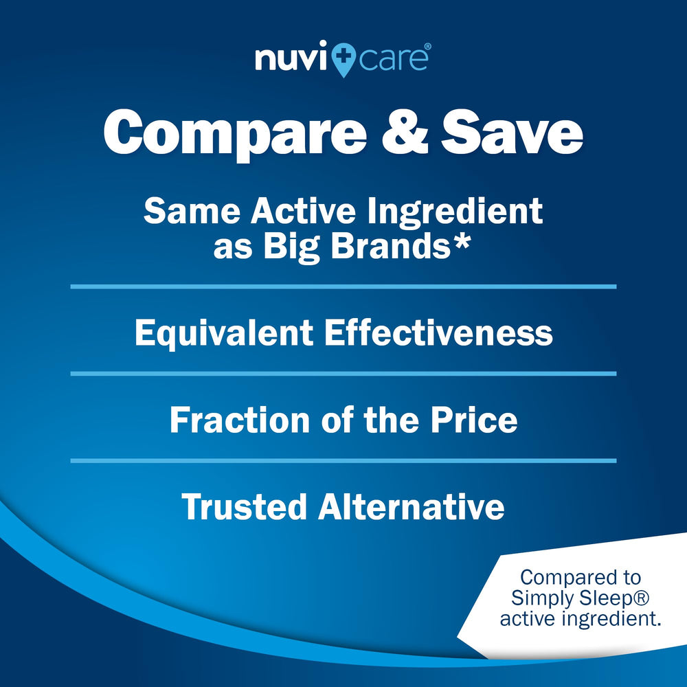 NUVICARE Sleep Aid night-scene conveys peaceful rest potential without daytime grogginess.
