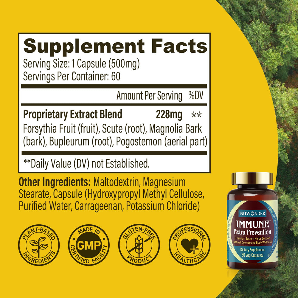 Instructions on how to use NUWONDER Immune Extra Prevention
