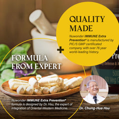 NUWONDER Immune Extra Prevention packaging and branding