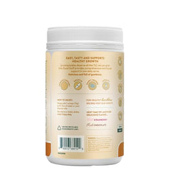 Vanilla Caramel flavor label on Nuzest Kids Good Stuff bag