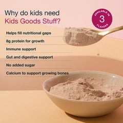 Kid-friendly smoothie made with Nuzest Kids Good Stuff
