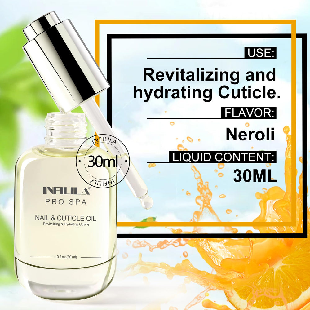 NXJ INFILILA cuticle oil applied on nails during daily hydration routine.