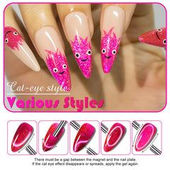 NXJ INFILILA magnetic bar effect creates shifting cat-eye patterns