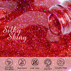 NXJ INFILILA Pink Cat Eye gel polish magnet demonstrates changing effects for creative nail art