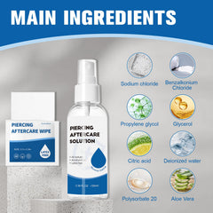 NXPPYY piercing aftercare wipes pack for on-the-go cleaning and refreshment.