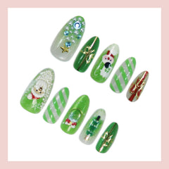 Nxtpz almond-shaped nails in varied sizes for comfortable fit