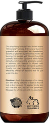 Product label featuring natural oil ingredients