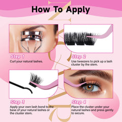 NYCAAR fluffy wispy look suitable for cat eye or natural styles