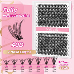 NYCAAR lash extension kit includes application tools for easy at-home use.