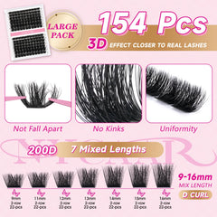NYCAAR soft heat-bonded lashes feel lightweight and comfortable all day