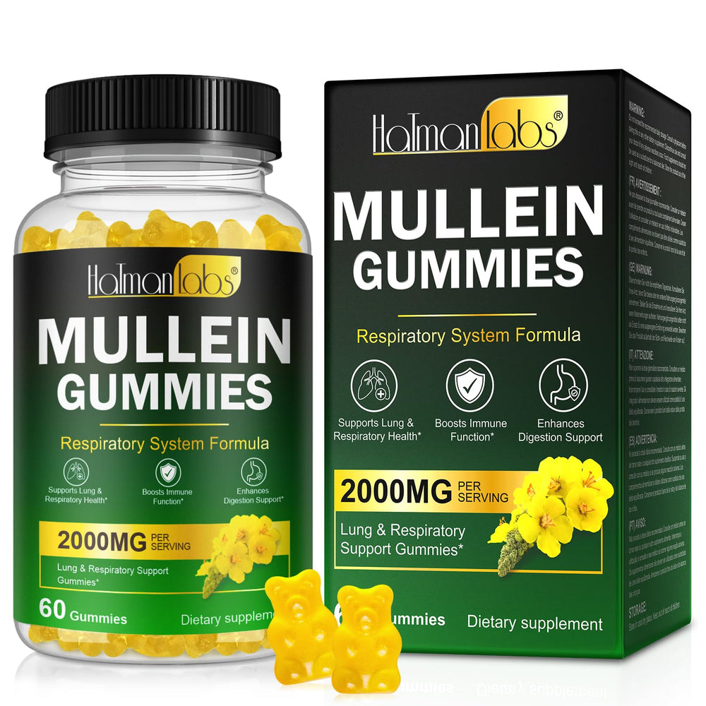 Nyloriaine Mullein Gummies bottle on white background