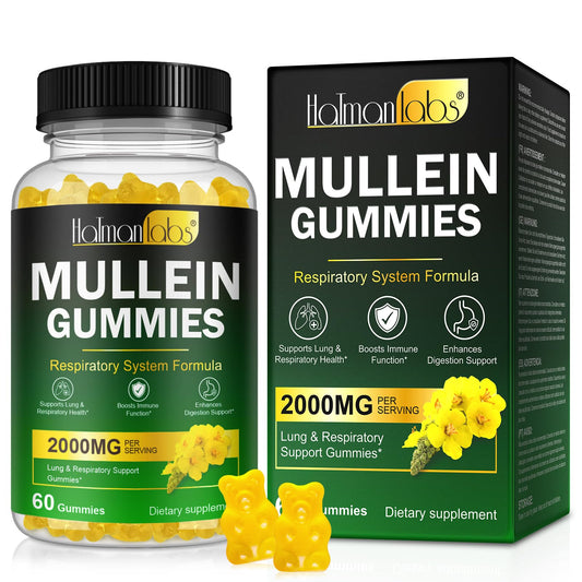 Nyloriaine Mullein Gummies bottle on white background