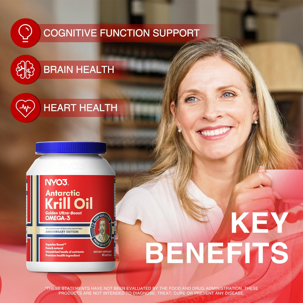 Superba Boost certification label on NYO3 Krill Oil