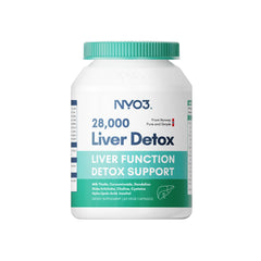 NYO3 Milk Thistle 200mg Liver Detox bottle and capsules