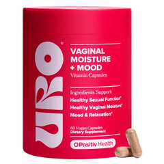 O Positiv URO bottle front promotes moisture support and mood balance.