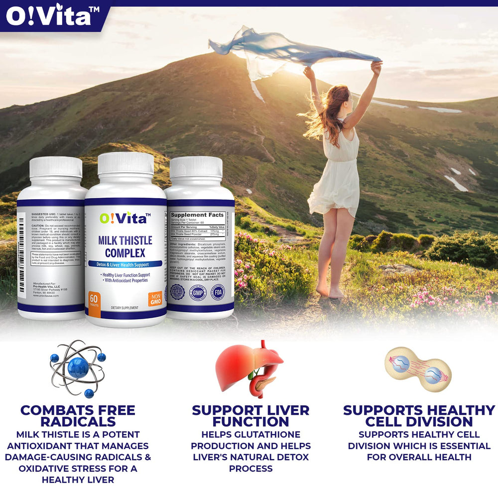 O!VITA Milk Thistle Complex bottle