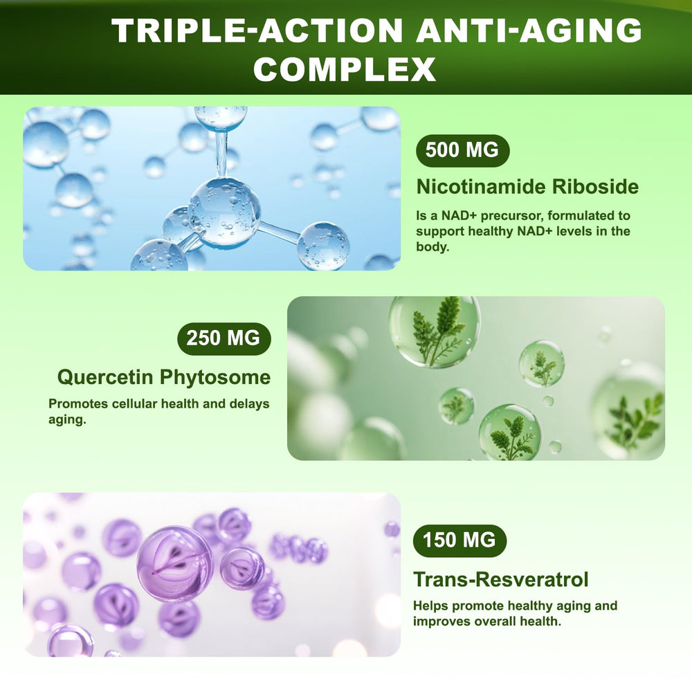 Plant-based NAD+ and Resveratrol ingredients