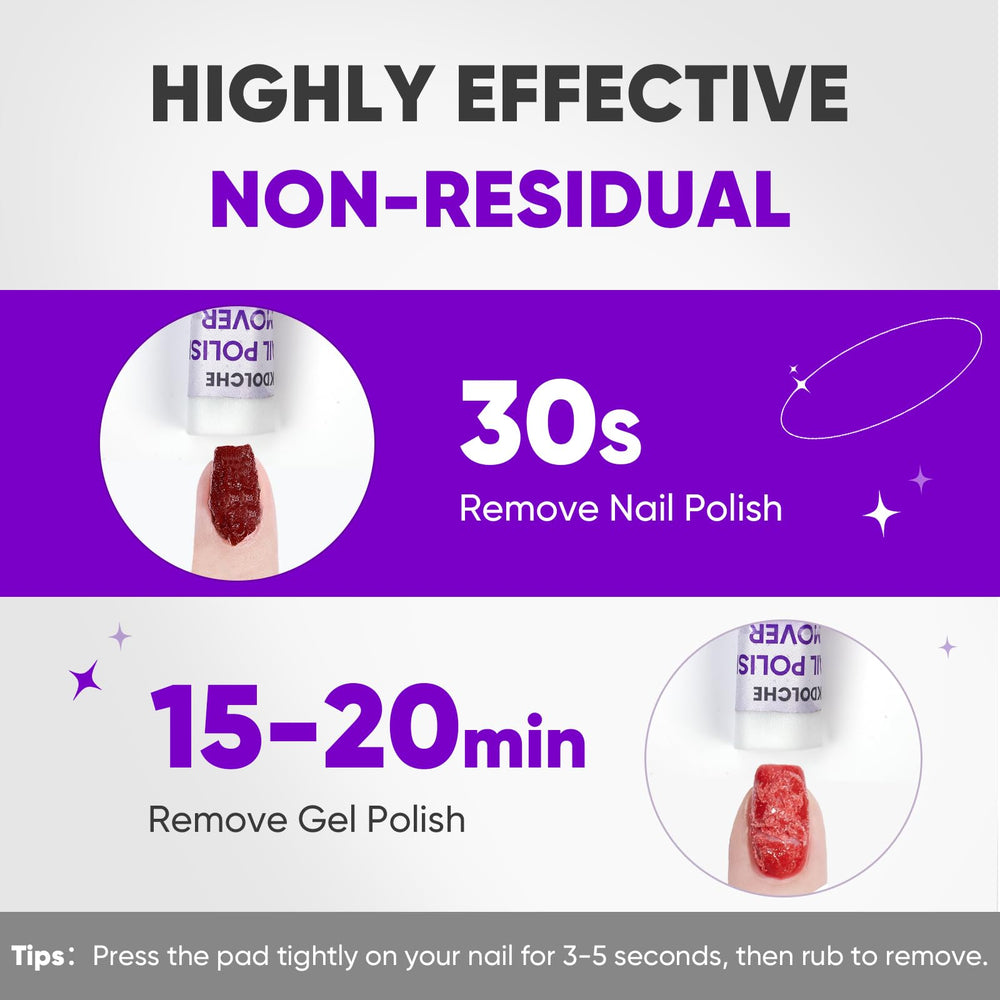 OAKDOLCHE remover pads feature 0.5mm thickness for strong absorption.