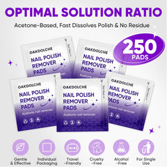OAKDOLCHE professional-grade remover pads for reliable removal.