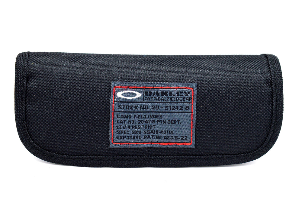 Oakley branding with cleaning kit and accessories in a compact case