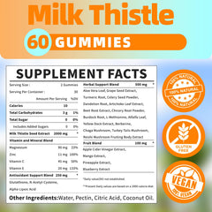 Herbal ingredients including turmeric and dandelion for liver support