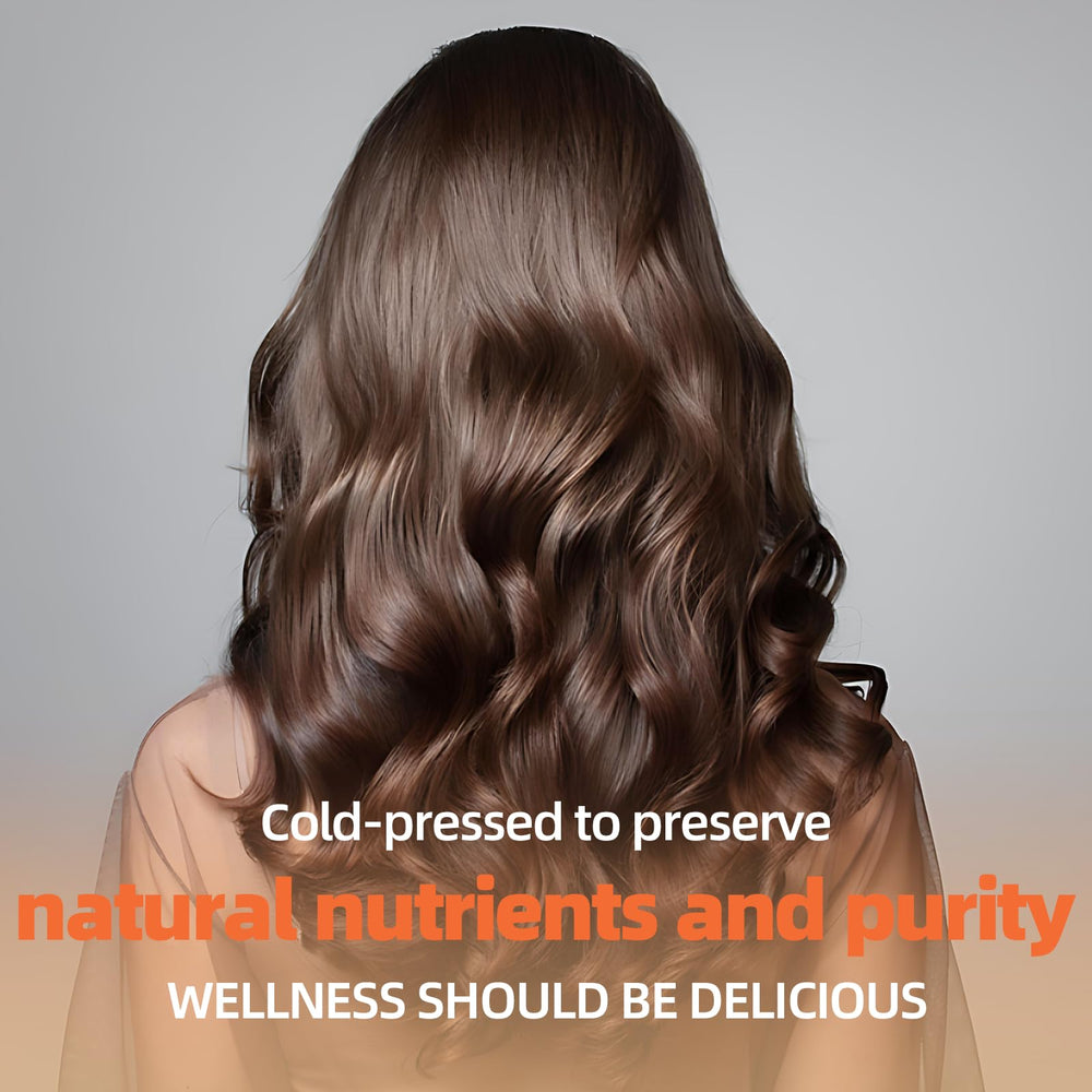 Ingredients card highlighting pumpkin seed oil, saw palmetto, rosemary leaf, zinc, hydrolyzed collagen peptides