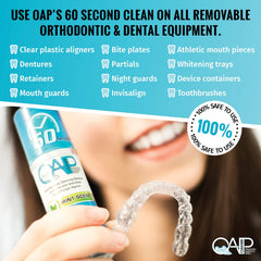Mint-scented packaging highlighting paraben-, sulfate- and triclosan-free formula