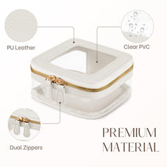 Oaque purse-friendly makeup organizer keeps daily essentials accessible.