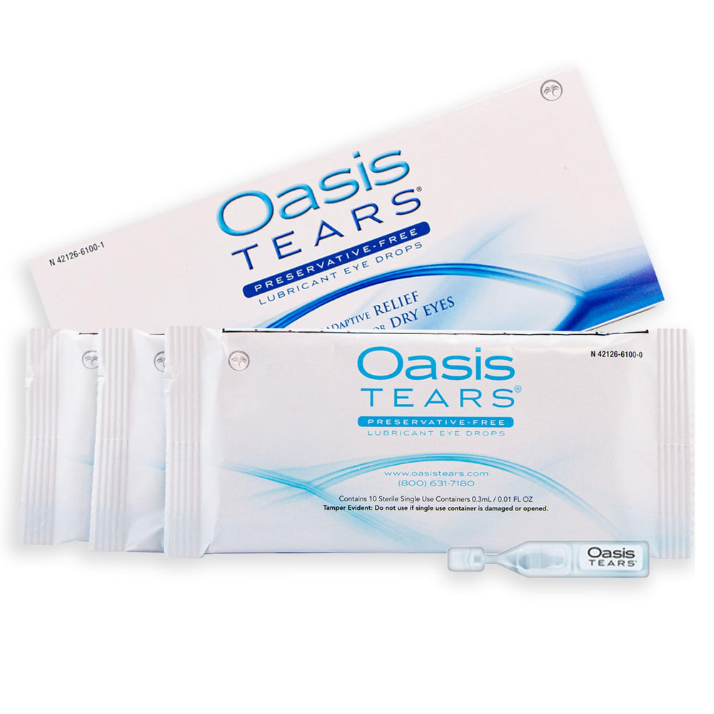 Oasis Tears travel-packaging offers hygienic on-the-go relief