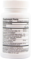 Daily eye health softgels designed for easy swallowing