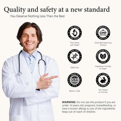 Packaging with GMP-certified facility icons