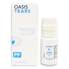 Oasis Tears OT6400 preservative-free bottle for gentle daily eye hydration.