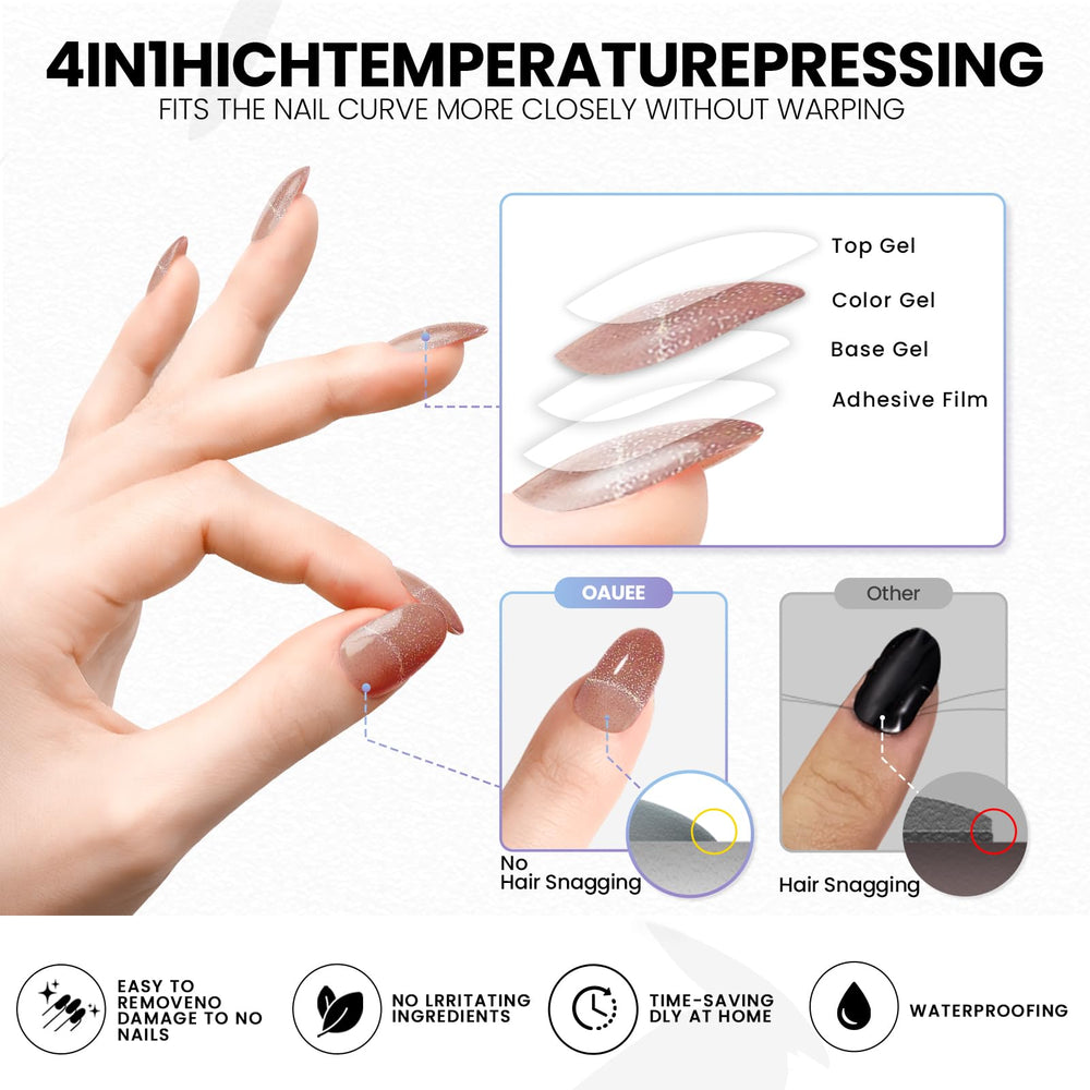 Oauee nail stickers in varied sizes ready for personalized style