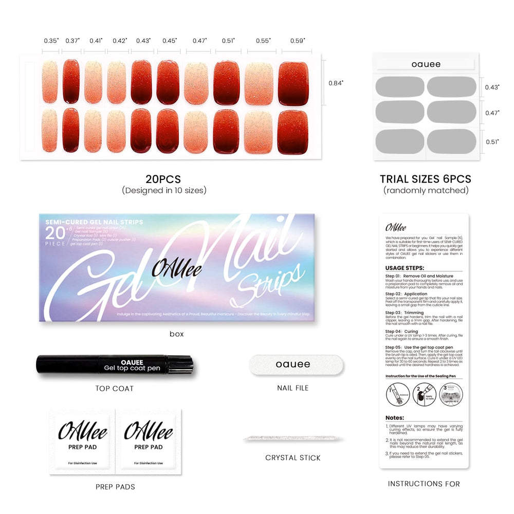 Oauee salon-quality nail art collection for versatile looks.