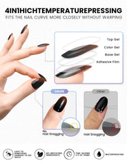 Oauee 10-size sticker swatches for versatile nail fits.
