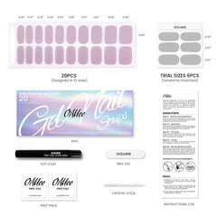 Oauee UV light usage guide image showing curing step for lasting results.