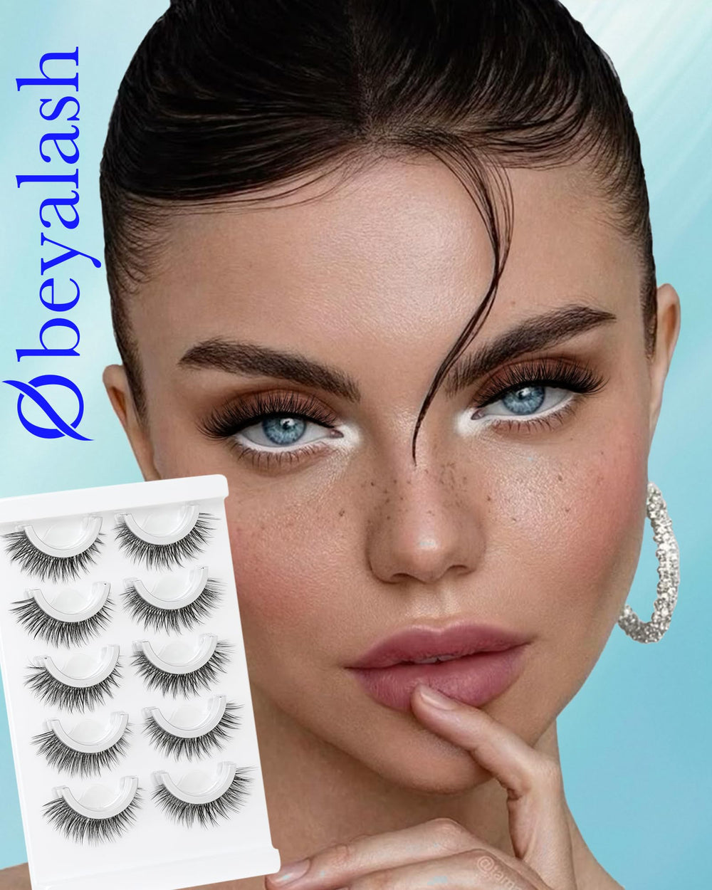 Obeyalash 5-pairs pack showcasing natural lash options