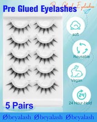 Obeyalash black-band lashes with waterproof design for lasting definition.