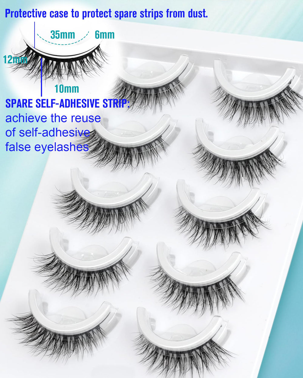 Obeyalash waterproof press on lashes ready for all day wear
