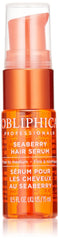 Obliphica Seaberry Leave-In Serum bottle, nourishing formula for fine hair