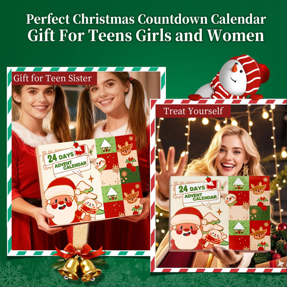 Obmyllax calendar full-size and travel-size products for on-the-go routine.
